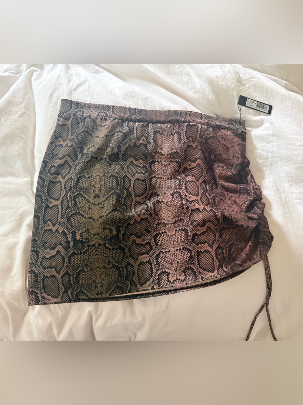 TA3 Snake Ombré Print Swim Skirt — Brown/Pink 3X